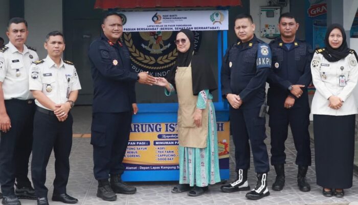 Lapas Pasir Pangarayan Salurkan Bantuan Gerobak Usaha dalam Rangka HBP ke-62