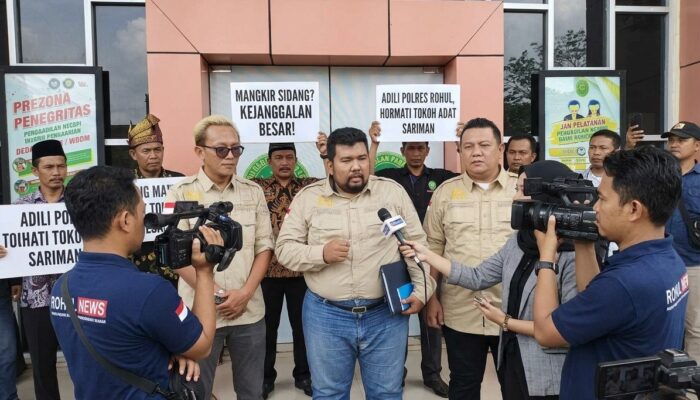 Kejanggalan Mangkirnya Dalam Proses Sidang Praperadilan Tokoh Adat Rantau Kasai Sariman Polres Rohul Menuai Sorotan