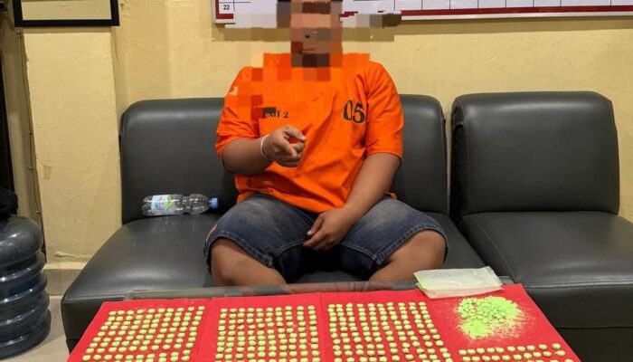 Perang Melawan Narkoba, Satres Narkoba Polres Dumai Tangkap Pemilik Dan Amankan 500 Butir Pil Ekstasi