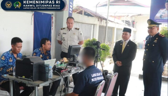 Lapas Pasir Pangarayan Laksanakan Perekaman dan Pemadanan NIK bagi Warga Binaan