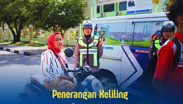 Satlantas Polresta Pekanbaru Gelar Penling, Edukasi Pengendara Tertib Berlalu Lintas