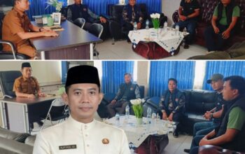 Penuh keakraban dan Kekeluargaan sambutan Camat Tapung hulu Nuryadi  Terhadap Tamu 