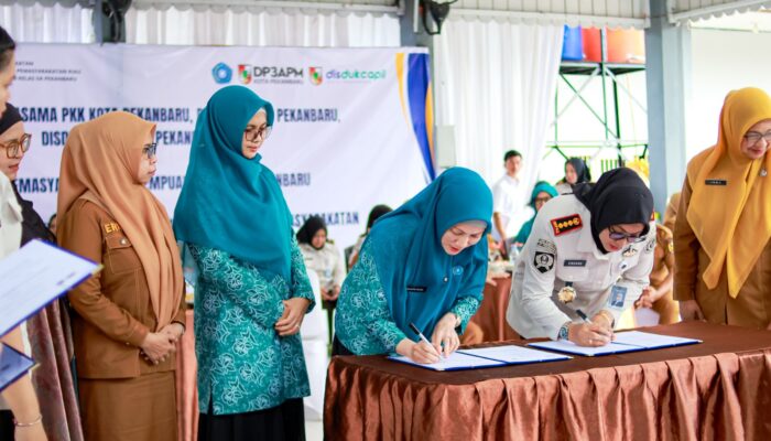 Sinergi Lintas Instansi, Lapas Perempuan Pekanbaru Wujudkan Perlindungan Anak WBP melalui PKS dan Penyerahan KIA 