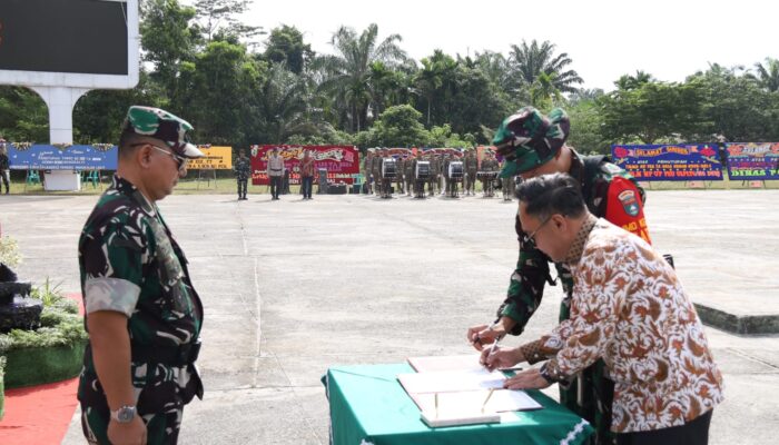 Kodam XIX/Tuanku Tambusai Tegaskan Komitmen Bangun Desa, TMMD ke-128 di Bengkalis Resmi Ditutup