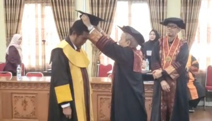 BAPAK TOLERANSI KERUKUNAN UMAT BERAGAMA, H.T.Rusli Ahmad Resmi Sandang Gelar Doktor