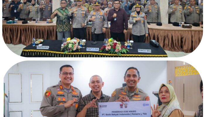 Kapolda Sumbar Pimpin Penyerahan Kredit Usaha Rakyat (KUR) dari Bank BRI Kepada 307 Petani dengan Nilai 10 Milyar