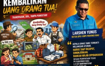 Skandal Seragam Sekolah di Riau Mulai Terbuka, Ketua KNPI Larshen Yunus Desak Kepala Dinas dan Pejabat Terlibat Dicopot