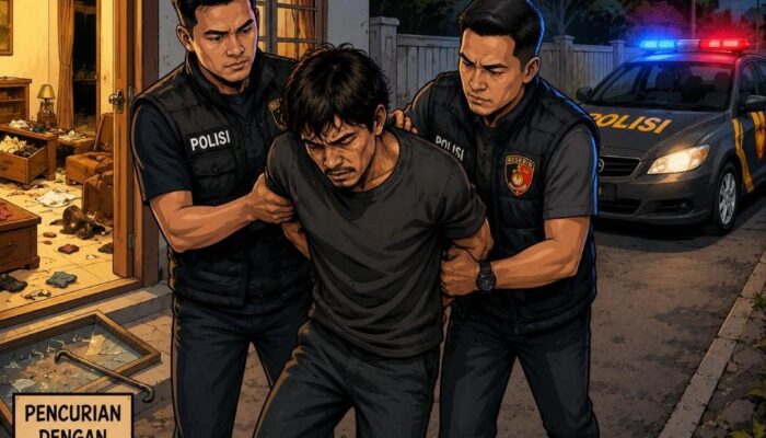 Pelarian Terduga Pelaku Curas Berakhir, Tim Reskrim Polsek Tandun Lakukan Penangkapan