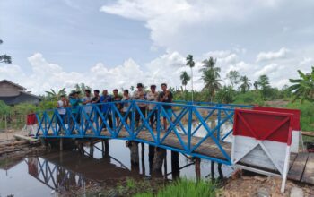69 Jembatan Tuntas, Brimob Polda Riau berikan akses masyarakat kian mudah dan aman