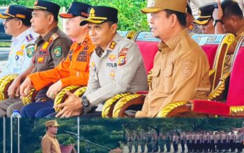 Sinergi Siaga Karhutla Polres Rohul Bersama Pemkab Laksanakan Apel Siaga Karhutla Sampai Tingkat Kecamatan