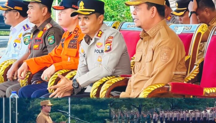 Sinergi Siaga Karhutla Polres Rohul Bersama Pemkab Laksanakan Apel Siaga Karhutla Sampai Tingkat Kecamatan