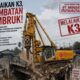 Jembatan Ambruk Diduga Langgar Standar Keselamatan dan K3, Alat Berat Milik PT Minarta Dutahutama Melintas di Jembatan Nelayan Ujung Jadi Sorotan