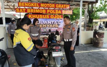 Polantas Menyapa: Bukan Sekadar Servis Gratis untuk Komunitas Ojol, Ini Bentuk Kasih dan Kepedulian Polri bagi Para Pencari Nafkah