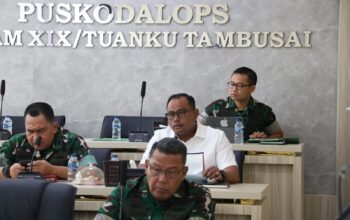 Kodam XIX Tuanku Tambusai Perkuat Kesiapsiagaan Karhutla, Pangdam Pimpin Langsung TFG Virtual