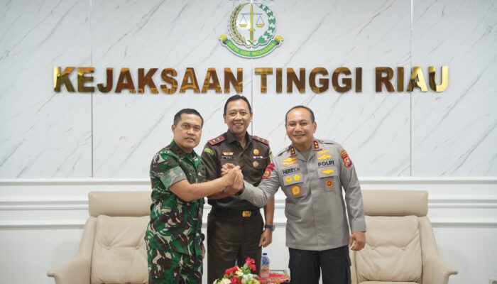 Jaksa, Polisi dan TNI di Riau Bersatu dalam Penegakan Hukum yang Berintegritas