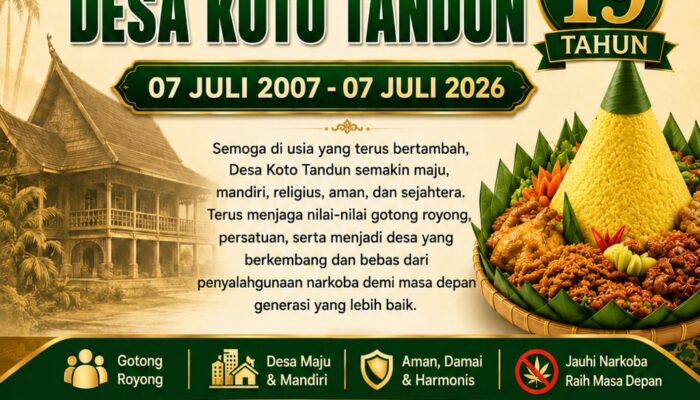 Hari Jadi Desa Koto Tandun ke-19, Momentum Memperkuat Semangat Membangun Desa yang Maju dan Harmonis