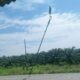 PAC RMRB Keluhkan Tiang PJU Pemda Rohul Miring dan Terancam Roboh di Ruas Jalan Provinsi Desa Koto Tandun