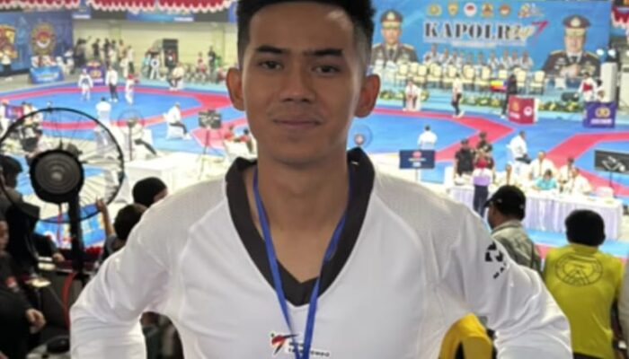 Briptu Saheb Rifqi Fadila Sumbang Emas, Kontingen Taekwondo Polda Riau Borong 14 Medali di Kejurnas Kapolri Cup-7 2026