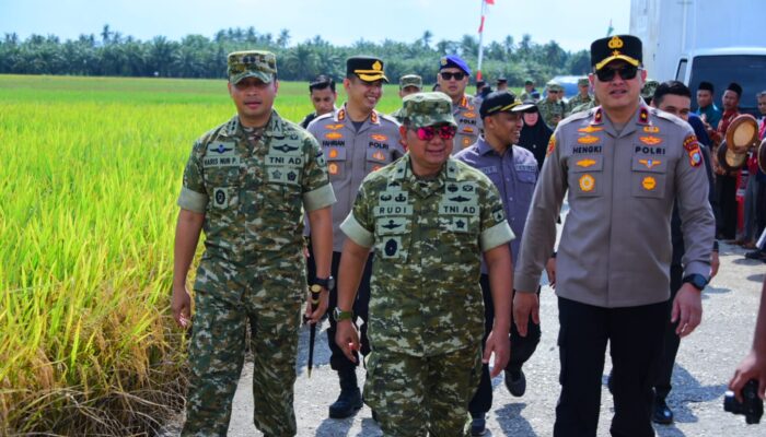 Kodam XIX Tuanku Tambusai Gelar Panen Raya di Bengkalis, Kasdam Ikuti Vidcon Bersama Presiden RI