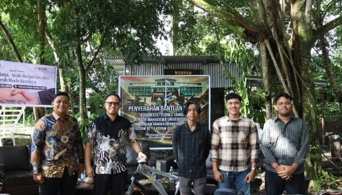 Kodam XIX Tuanku Tambusai Wujudkan Kepedulian Sosial, Mahasiswa UNRI Terima Bantuan 10 Unit Sepeda