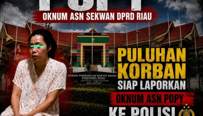 Korban AG minta Popy ASN di Sekwan Provinsi Riau, kembalikan uang mereka..!!