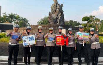 Polantas Karib Hadir, Edukasi Keselamatan Berlalu Lintas Warnai Car Free Day Pekanbaru
