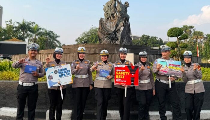 Polantas Karib Hadir, Edukasi Keselamatan Berlalu Lintas Warnai Car Free Day Pekanbaru