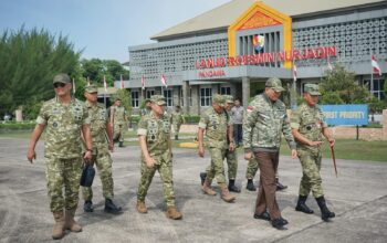 Kodam XIX Tuanku Tambusai Sambut Kunjungan Kerja Menhan RI ke Yonif TP 952/Imam Bulqin dan Yonif TP 898/Pancalang Cakti