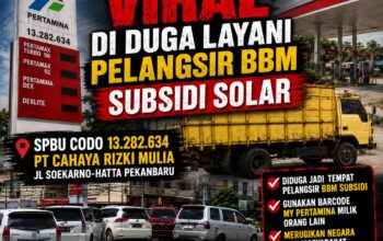 Diduga Layani Pelangsir BBM Subsidi, SPBU CODO 13.282.634 di Pekanbaru Jadi Sorotan