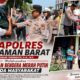 Kapolres Pasaman Barat Bagikan Bendera Merah Putih kepada Masyarakat
