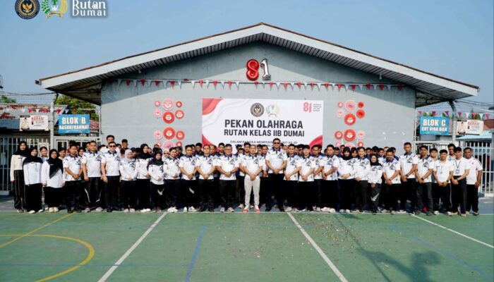 Rutan Dumai Buka Pekan Olahraga Semarak Kemerdekaan RI ke-81