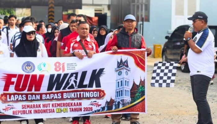 Langkah Merah Putih: Lapas Bukittinggi Fun Walk Sambut HUT RI ke-81