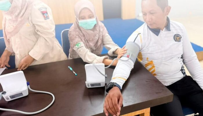 Rutan Padang Bersama Puskesmas Anak Air Gelar Cek Kesehatan Gratis bagi Petugas dan Warga Binaan