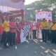 Semarak HUT RI ke-81, Kecamatan Tandun Bersama Polsek Tandun Gelar Jalan Santai dan Bagikan Doorprize