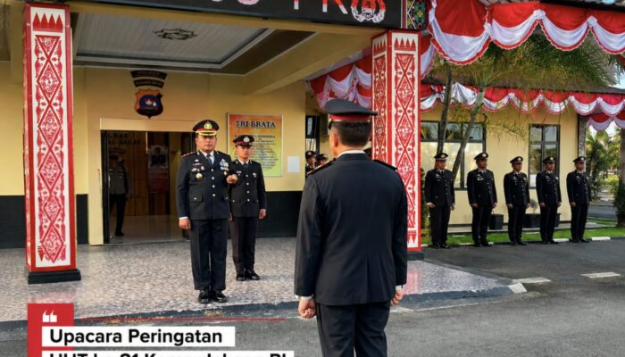 Kapolres Pasaman Barat Pimpin Upacara Peringatan HUT ke-81 Kemerdekaan RI