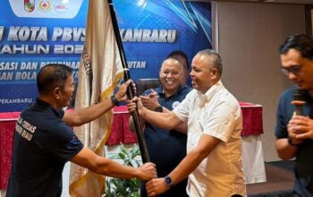 Gantikan Haris Kampay, Kompol MHD Daud Pimpin PBVSI Kota Pekanbaru Periode 2026-2030
