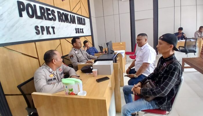 Laporkan Dugaan Penghalangan Tugas Jurnalistik ke Polres Rohul
