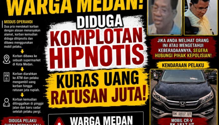 Pelaku Hipnotis Diburu, Dihimbau Warga Segera Lapor Ke Kantor Polisi Terdekat Jika Temui Ciri- ciri Pelaku