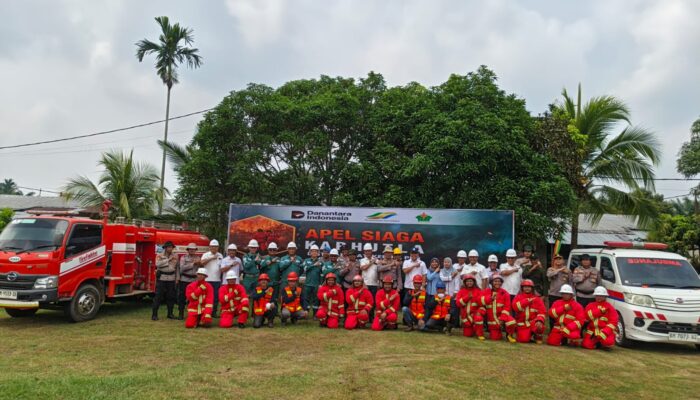 Polsek Tandun Perkuat Sinergi Kesiapsiagaan Karhutla, Hadiri Apel PTPN IV Regional III