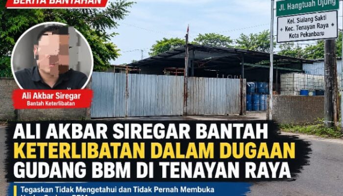 Ali Akbar Siregar Bantah Keterlibatan dalam Dugaan Gudang BBM di Tenayan Raya