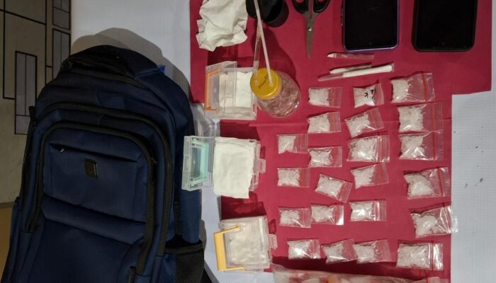 Polsek Kepenuhan Kembangkan Kasus Narkoba, Bandar Sabu 71,95 Gram Diciduk di Kontrakan