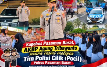 Semangat Muda Berbakti! Kapolres Pasaman Barat Lepas Tim Polisi Cilik Berlaga di Ajang Se-Sumatera Barat