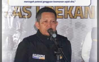 Kanwil Ditjenpas Riau Perkuat Deteksi Dini Keamanan Melalui Razia Gabungan di Rutan Kelas I Pekanbaru