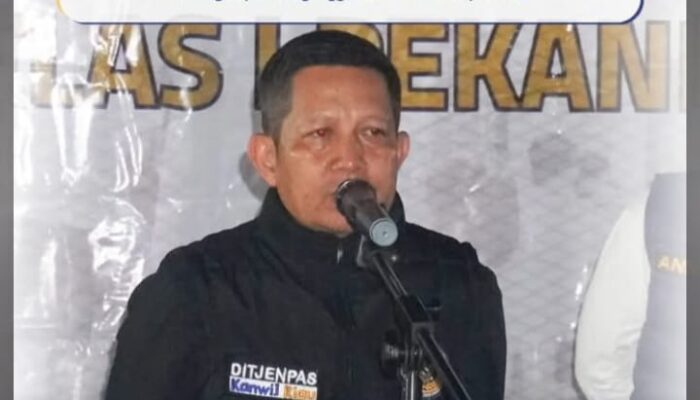 Kanwil Ditjenpas Riau Perkuat Deteksi Dini Keamanan Melalui Razia Gabungan di Rutan Kelas I Pekanbaru