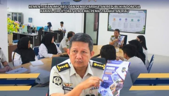 Kabag TU dan Umum Kanwil Ditjenpas Riau Bahas Pedoman Pelaksanaan Tugas dan Fungsi Dukungan Manajemen Pemasyarakatan 2026