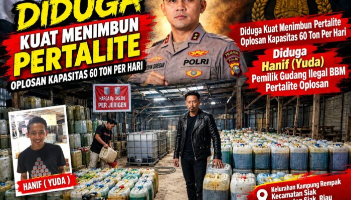 Aktivitas Gudang BBM Pertalite Diduga Oplosan Milik Yuda kapasitas 60 Ton di Siak Disorot, Warga Desak Aparat Usut Tuntas