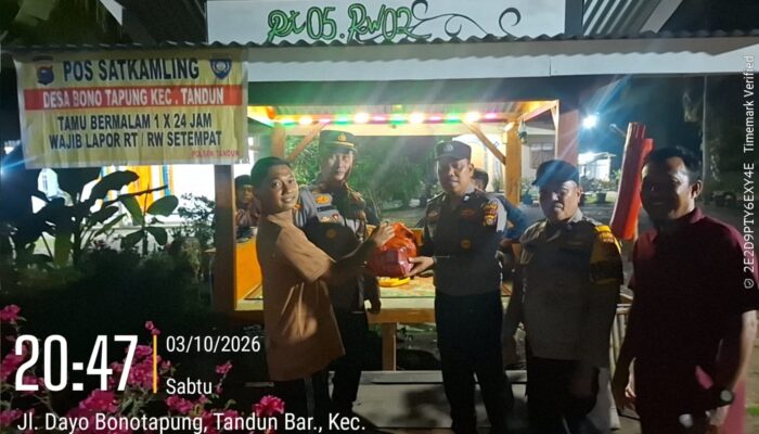 Polsek Tandun Dorong Warga Bono Tapung Perkuat Keamanan Lingkungan