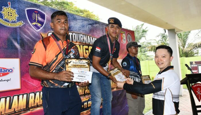 Gemilang di Arena Menembak, personel Satbrimob Polda Riau Raih Juara I di Pulanggeni Shooting Championship Danyon Parako 462