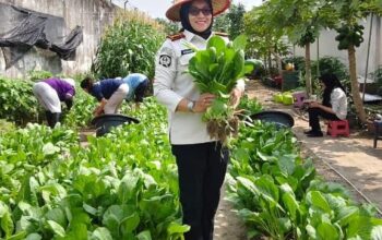 Kalapas Perempuan Pekanbaru Pantau Lahan Ketahanan Pangan, Pastikan Budidaya Sayuran Terus Produktif