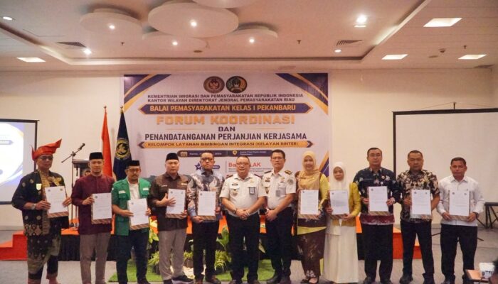 Kalapas Pekanbaru Ikuti Forum Koordinasi dan Perjanjian Kerja Sama Kelayan Binter
